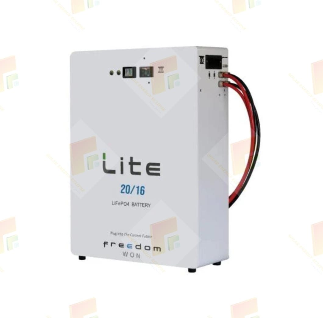 freedom won lite home 20/16 20kwh / 16kwh usable 51vdc (suitable for 48v systems) lithium ion battery lifepo4 freedom won lite home 20/16 20kwh / 16kwh usable 51vdc (suitable for 48v systems) lithium ion battery lifepo4