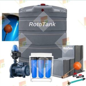 Roto Combo 5000L Water Tank and Pressure Pump and Water Filter