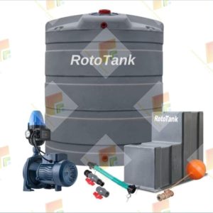 Roto Combo 5000L Water Tank with Pressure Pump
